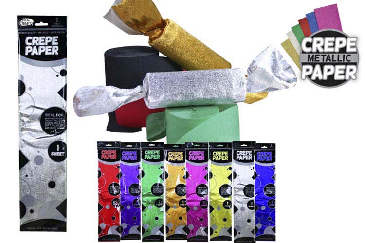 Arti Metallic Crepe Paper 50x100cm Silver